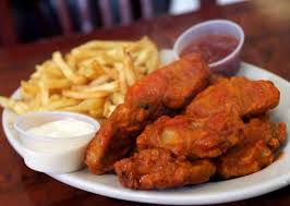 wings and fries